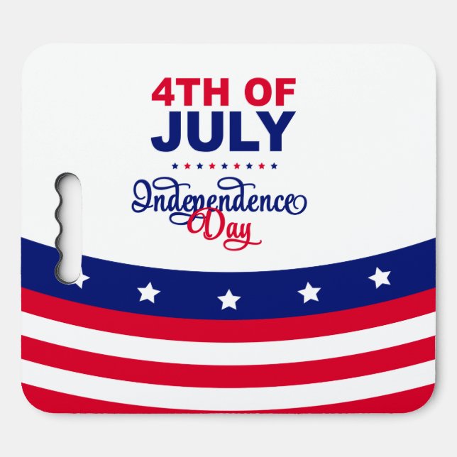 4th of July Stadium Seat Cushion (Front Horizontal)