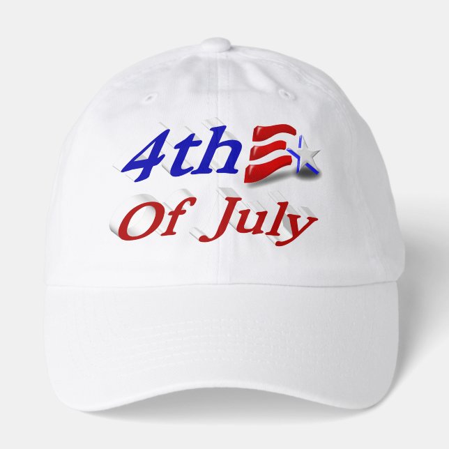 4th of July Star Stripes Hat (Front)