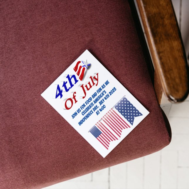 4th of July Star Stripes Invitation (Creator Uploaded)