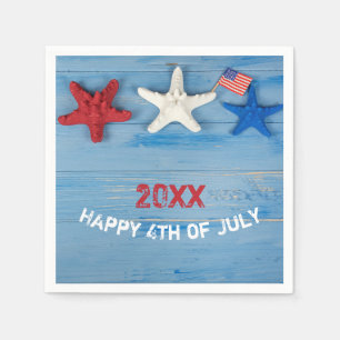 4th of July Starfish Napkins