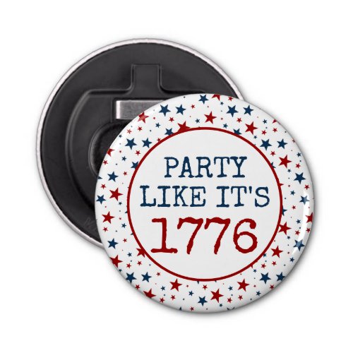 4th of July Stars 1776 Patriotic Party Bottle Opener