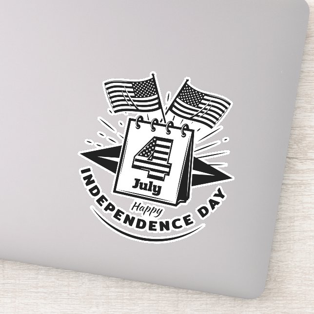 4th of July Sticker (Detail)