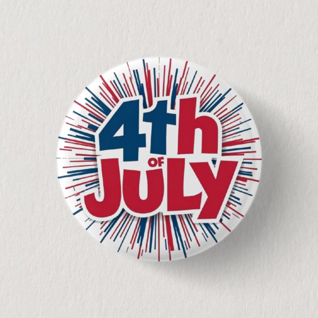 4th of July Sublimation-98146 Button (Front)