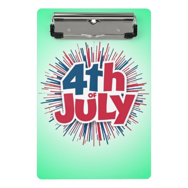 4th of July Sublimation-98146 Mini Clipboard (Front)