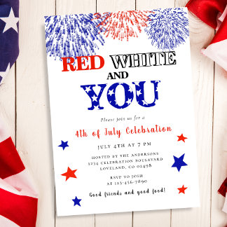4th of July Summer BBQ Invitation