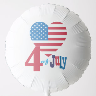 4th Of July Summer Party Independence Day Usa Flag Balloon