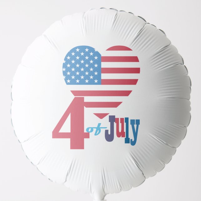4th Of July Summer Party Independence Day Usa Flag Balloon (Front)