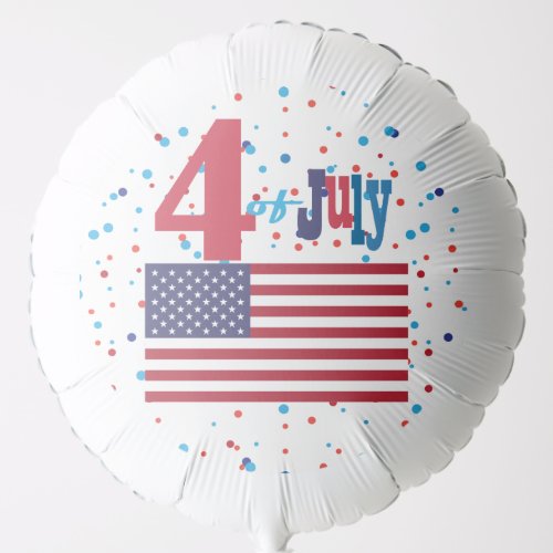 4th Of July Summer Party Independence Day Usa Flag Balloon