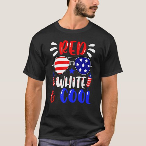 4th Of July Sunglasses Red White Cool Patriotic T_Shirt
