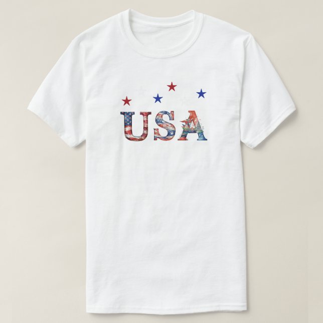 4th Of July T-Shirt (Design Front)
