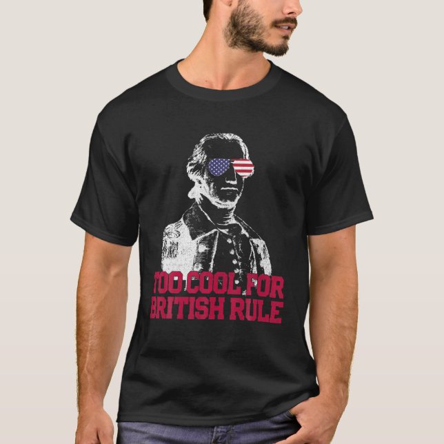 4th of July T Shirt For Men Women George Washingto (Front)