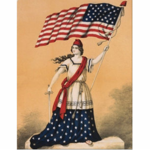 4th of July Table Centerpiece - PATRIOTIC SYMBOLS Cutout
