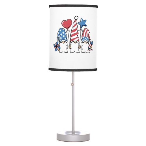 4th of July Table Lamp