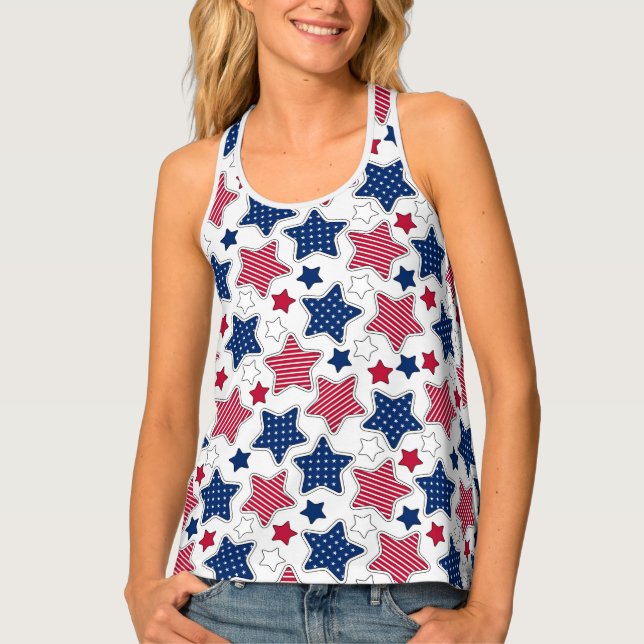 4th of July Tank Top (Front)