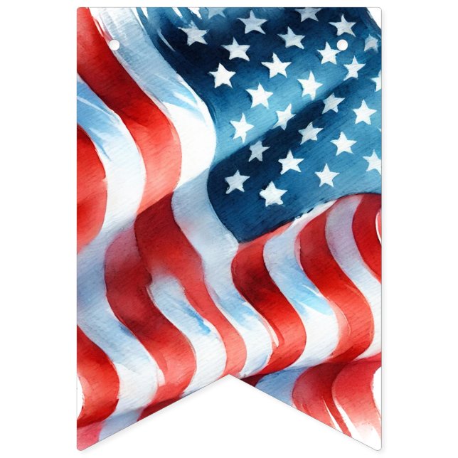 4th of July Theme Patriotic Bunting Flags (First Flag)