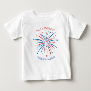 4th of July Themed Kids T-Shirt with Fireworks