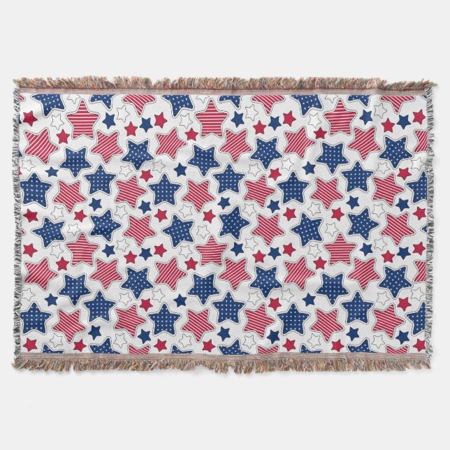 4th Of July Throw Blanket (Front)