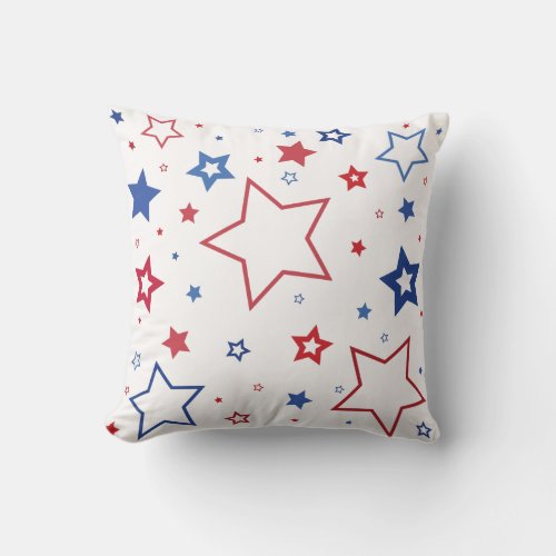 4th of July Throw Pillow