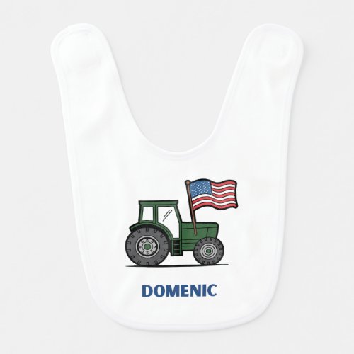 4th of July Tractor Bib
