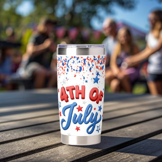 4th of July Travel Mug Insulated Tumbler