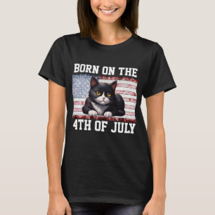 4TH OF JULY TUXEDO CAT T-SHIRTS