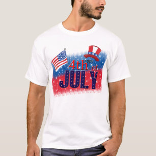4th of July typography T-Shirt