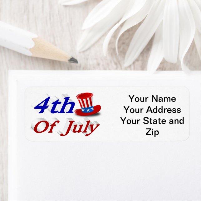 4th of July Uncle Sam Label (Insitu)