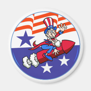 4th Of July Uncle Sam Magnet