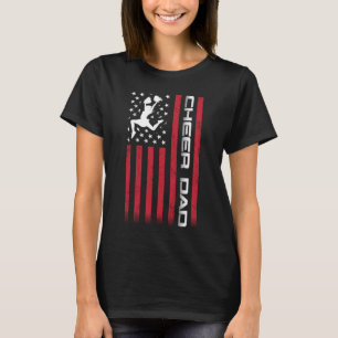 4th of July US Flag Cheer Dad Gift For Father's Ch T-Shirt