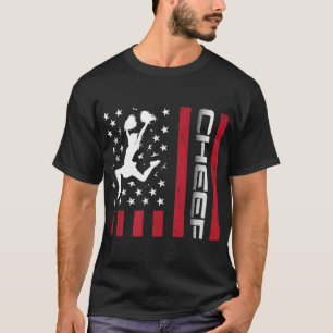 4th of July US Flag Cheer Dad Gift For Father's Ch T-Shirt