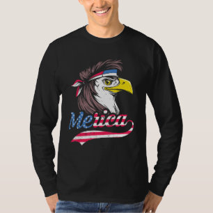 4th Of July US Flag Patriotic Eagle Of Freedom Mer T-Shirt
