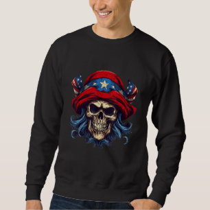 4th Of July US Flag Pirate Sweatshirt