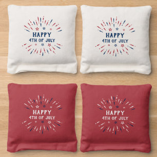 4th Of July US Independence Day Patriotic American Cornhole Bags