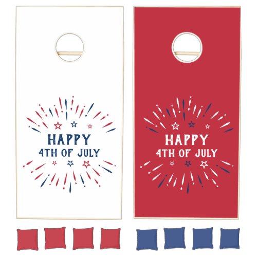 4th Of July US Independence Day Patriotic American Cornhole Set
