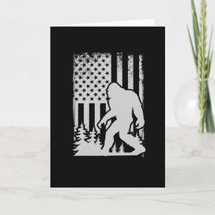 4th of July USA Celebration Bigfoot 1776 Card