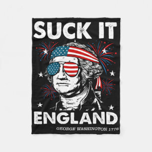 4th Of July Usa Flag I'm A Dad Grandpa And A Veter Fleece Blanket