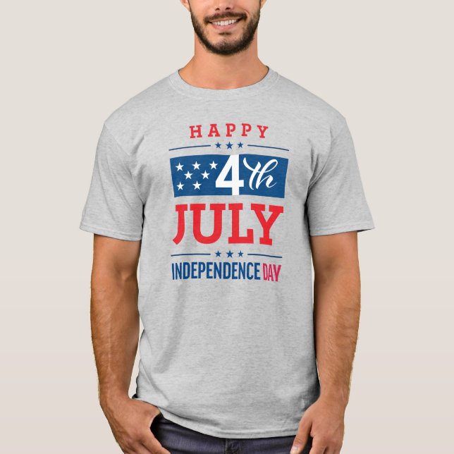 4th Of July USA Independence Day Celebration T-Shirt (Front)
