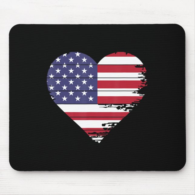 4th Of July USA  Mouse Pad (Front)
