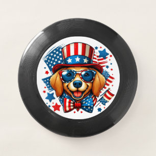 4th of July USA Patriotic Dog Independence Day Wham-O Frisbee