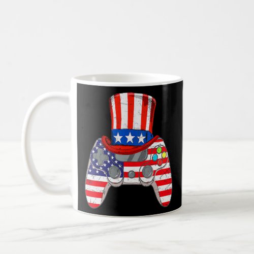 4th Of July Video Game American Flag Uncle Sam Gam Coffee Mug