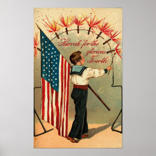 4th Of July - Vintage Art Poster