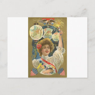 4th of July Vintage Postcard