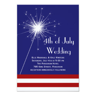 independence day wedding invitations zazzle