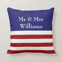 4th of July Wedding Pillow