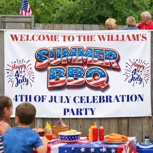 4th of July Welcome Banner – Patriotic Summer BBQ  (Creator Uploaded)