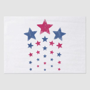 4th of July Women Men Kids Cute USA Patriotic Star Tissue Paper