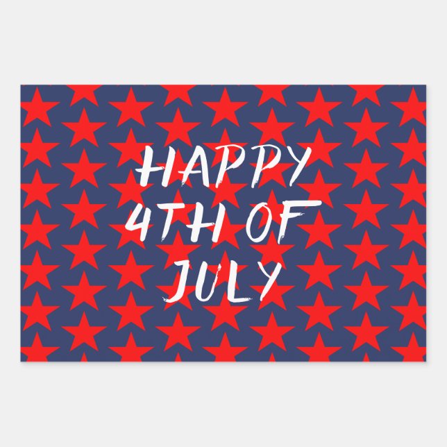 4th of July Wrapping Paper Sheets (Front)