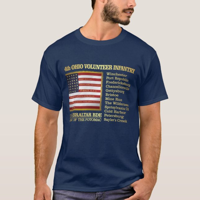 4th Ohio Volunteer Infantry (BH) T-Shirt (Front)
