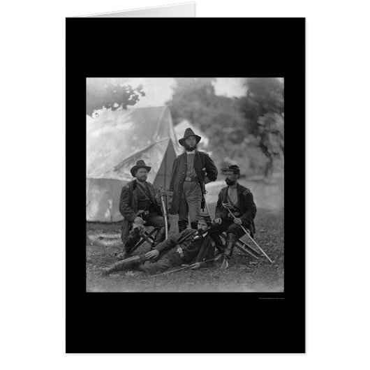 4th Pennsylvania Cavalry Officers 1862 Cards (Front)