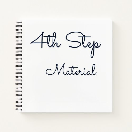 4th Step Notebook